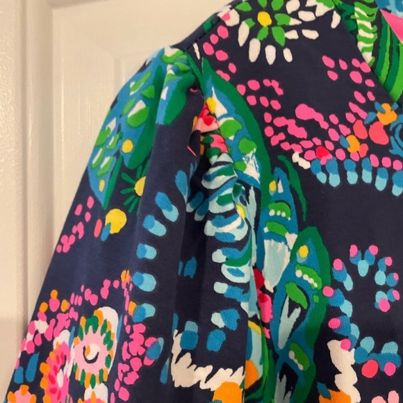 Lily Pulitzer Colorful Paisley Long Sleeve Top - Picture 4 of 6